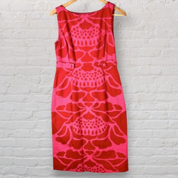 LK Bennett Dresses & Skirts - L K Bennett Dress Pink UK 10 Cotton Sleeveless Wedding Holiday Occasion Office